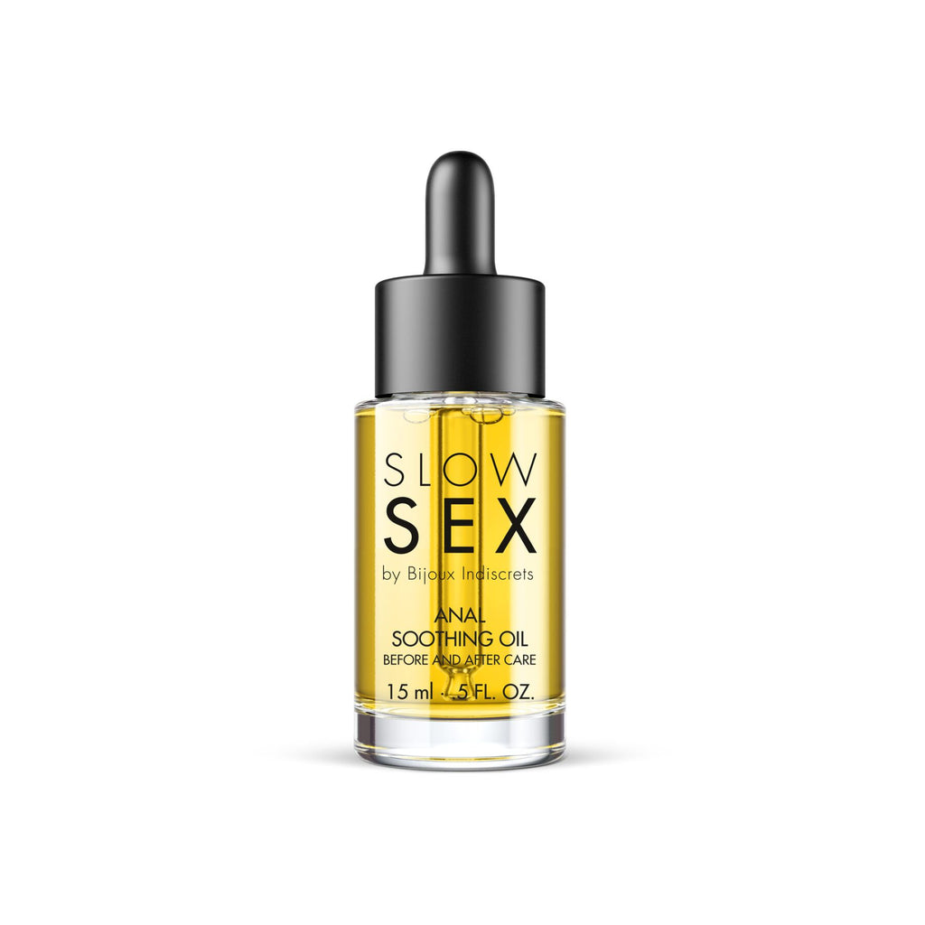 Bijoux Indiscrets (Іспанія) Заспокійлива олія для анального сексу Bijoux Indiscrets Slow Sex Anal Soothing Oil Before & After 15 мл