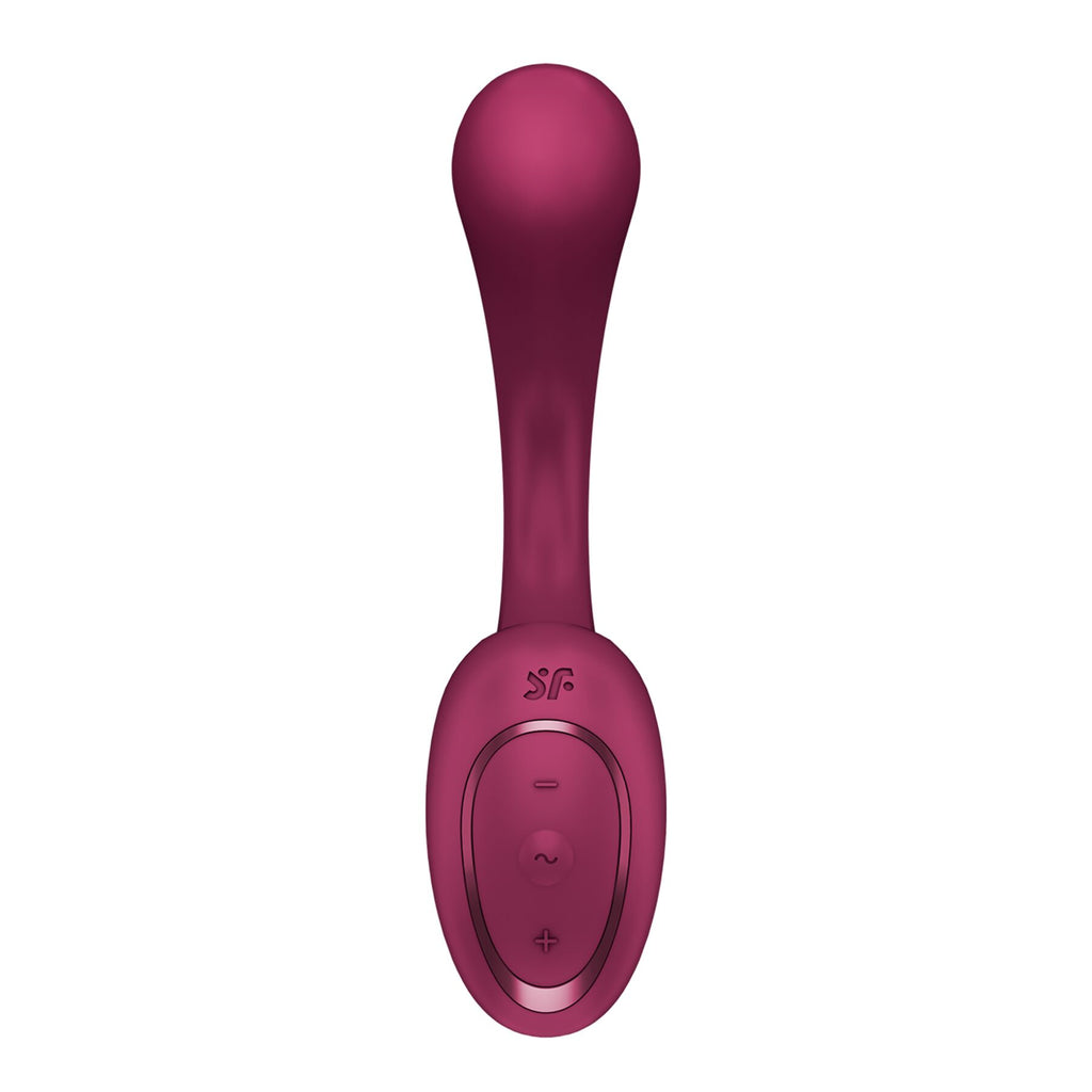 Вагінально-кліторальний вібратор Satisfyer G for Goddess 2 Wine Red, 2 мотори