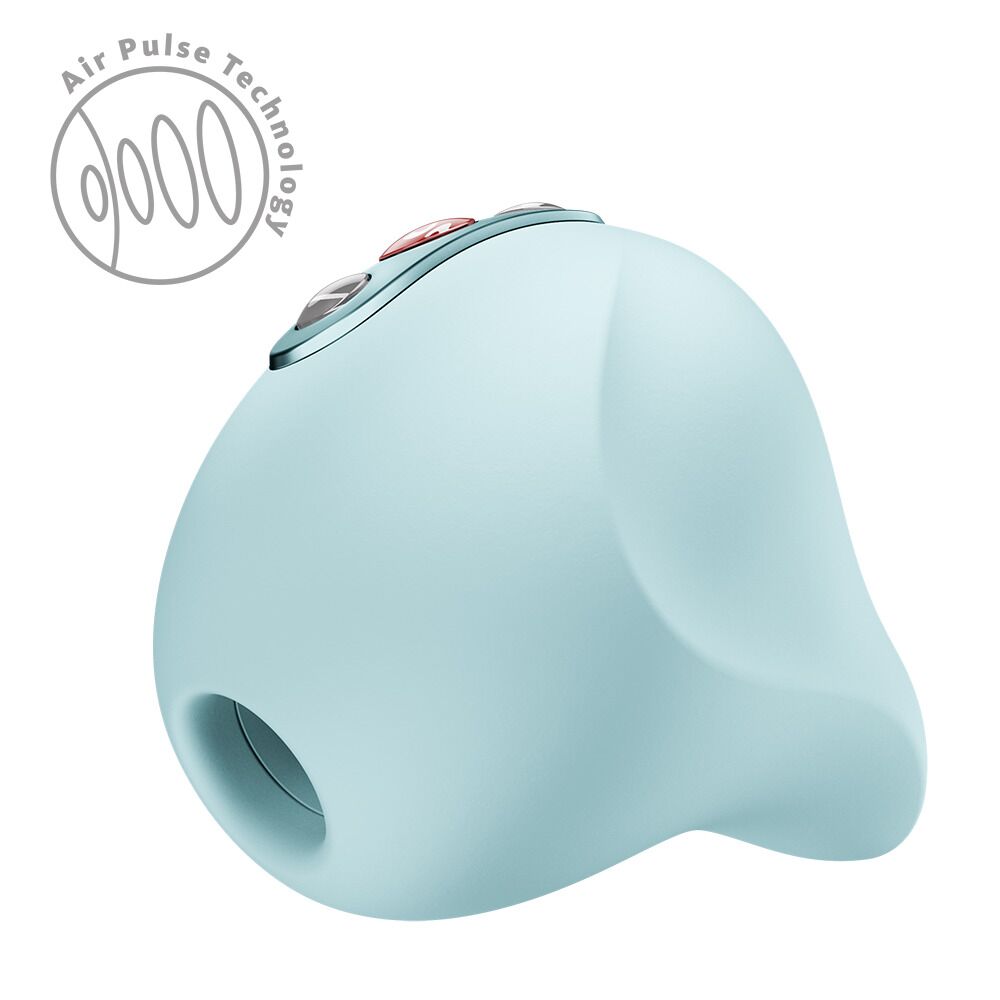 Вакуумний стимулятор Fun Factory Seduction Ice Blue, 11 режимів роботи, перезаряджуваний