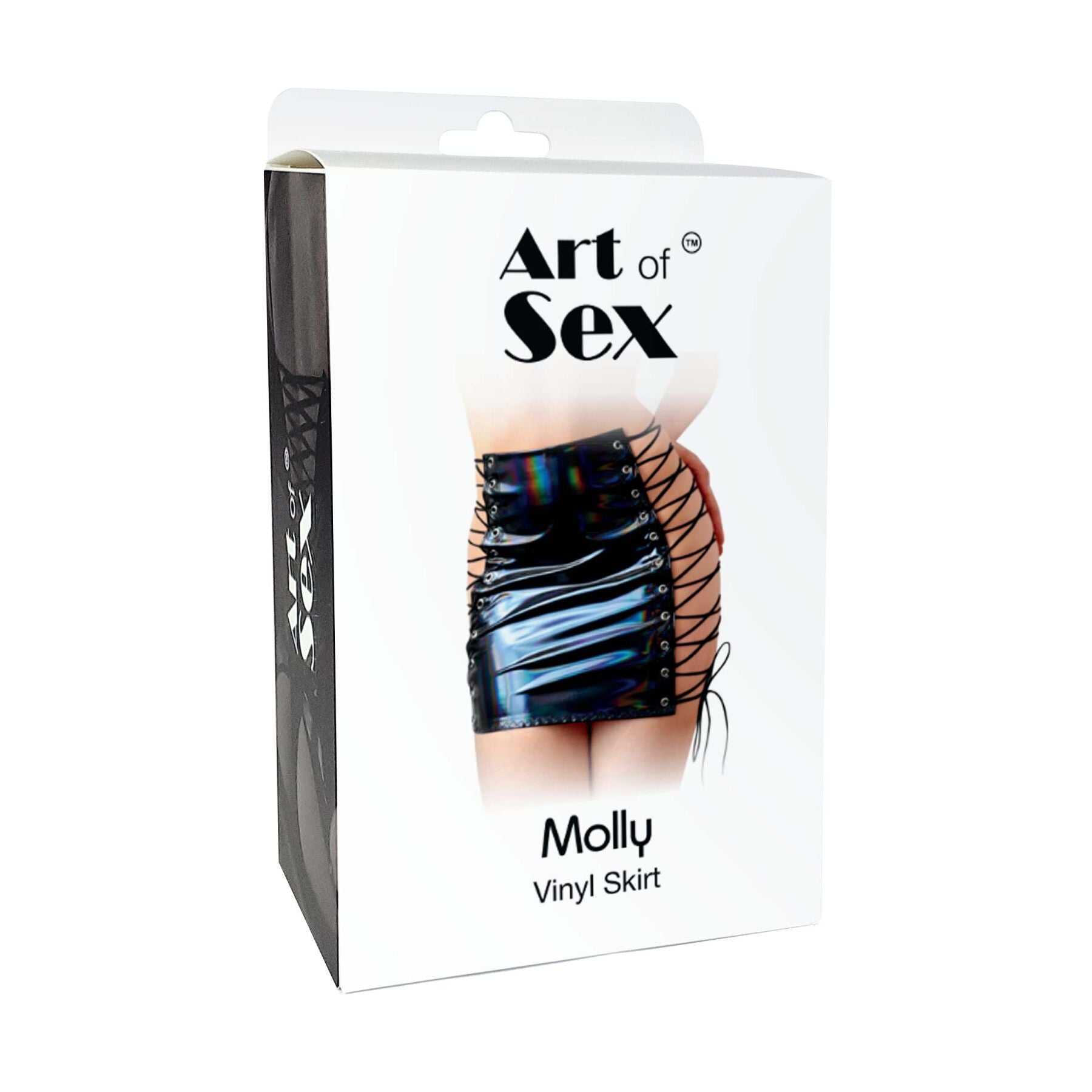 Art of Sex (Україна) Лакована спідниця на шнурівці Art of Sex - Molly, колір червоний, XS-M