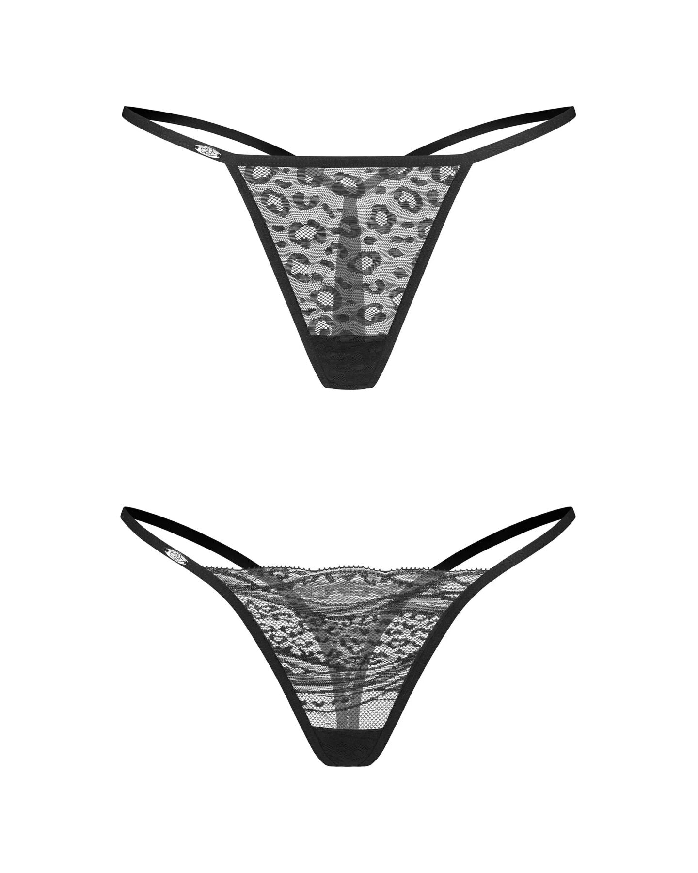 Obsessive (Польща) Набір трусиків Obsessive Clara 2-pack thong 2XL/3XL