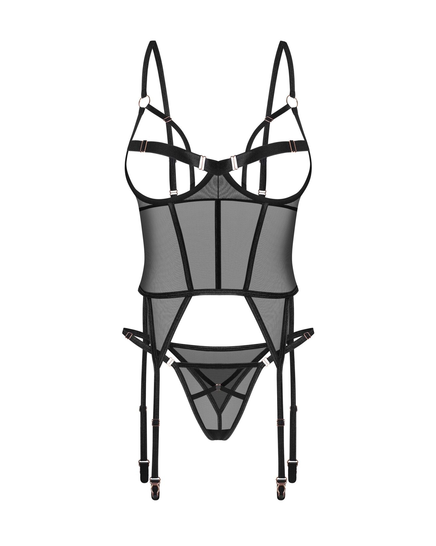 Obsessive (Польща) Корсет Obsessive Euridia corset & tanga M/L