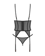 Корсет Obsessive Euridia corset & tanga M/L