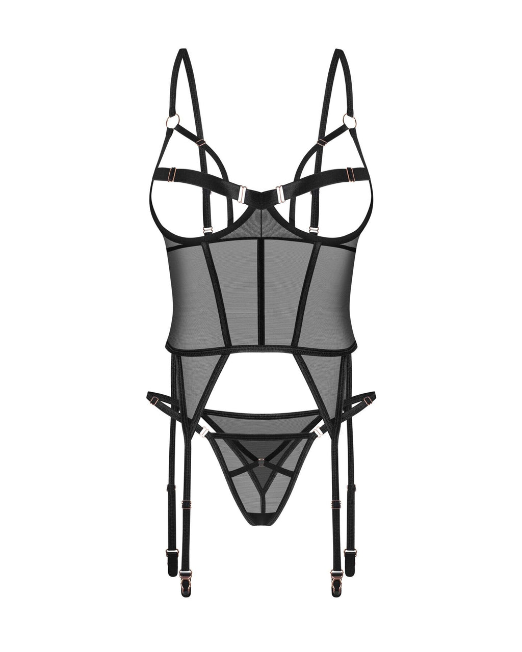 Obsessive (Польща) Корсет Obsessive Euridia corset & tanga XL/2XL