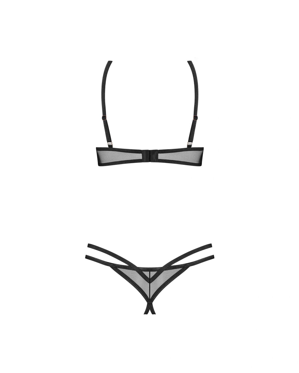Комплект Obsessive Euridia 2-pcs crotchless set XS/S