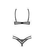 Комплект Obsessive Euridia 2-pcs crotchless set XS/S