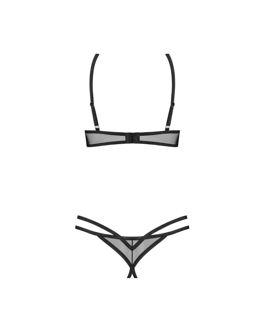 Obsessive (Польща) Комплект Obsessive Euridia 2-pcs crotchless set M/L