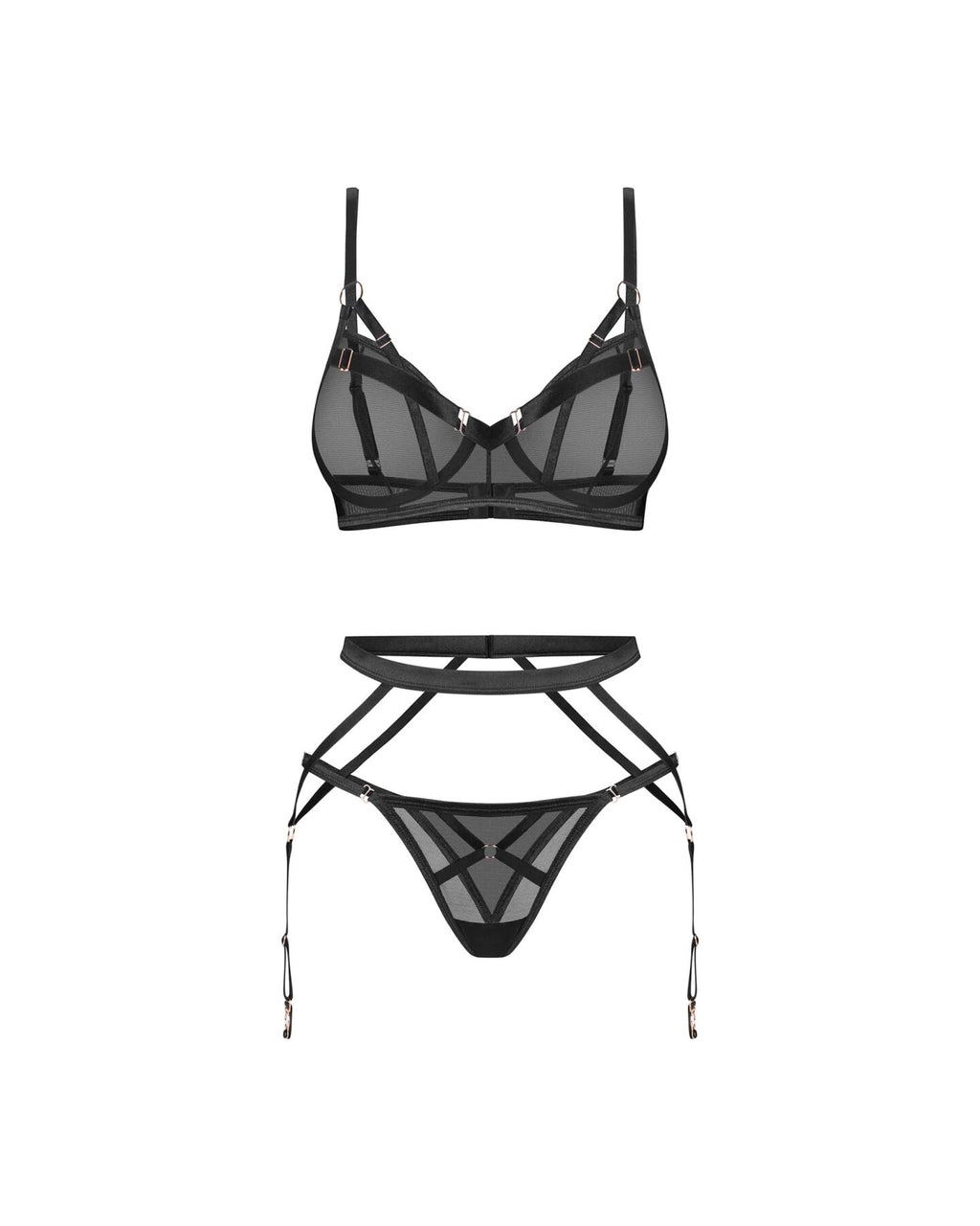 Obsessive (Польща) Комплект Obsessive Euridia 3-pcs set M/L