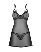 Сорочка Obsessive Euridia chemise & tanga