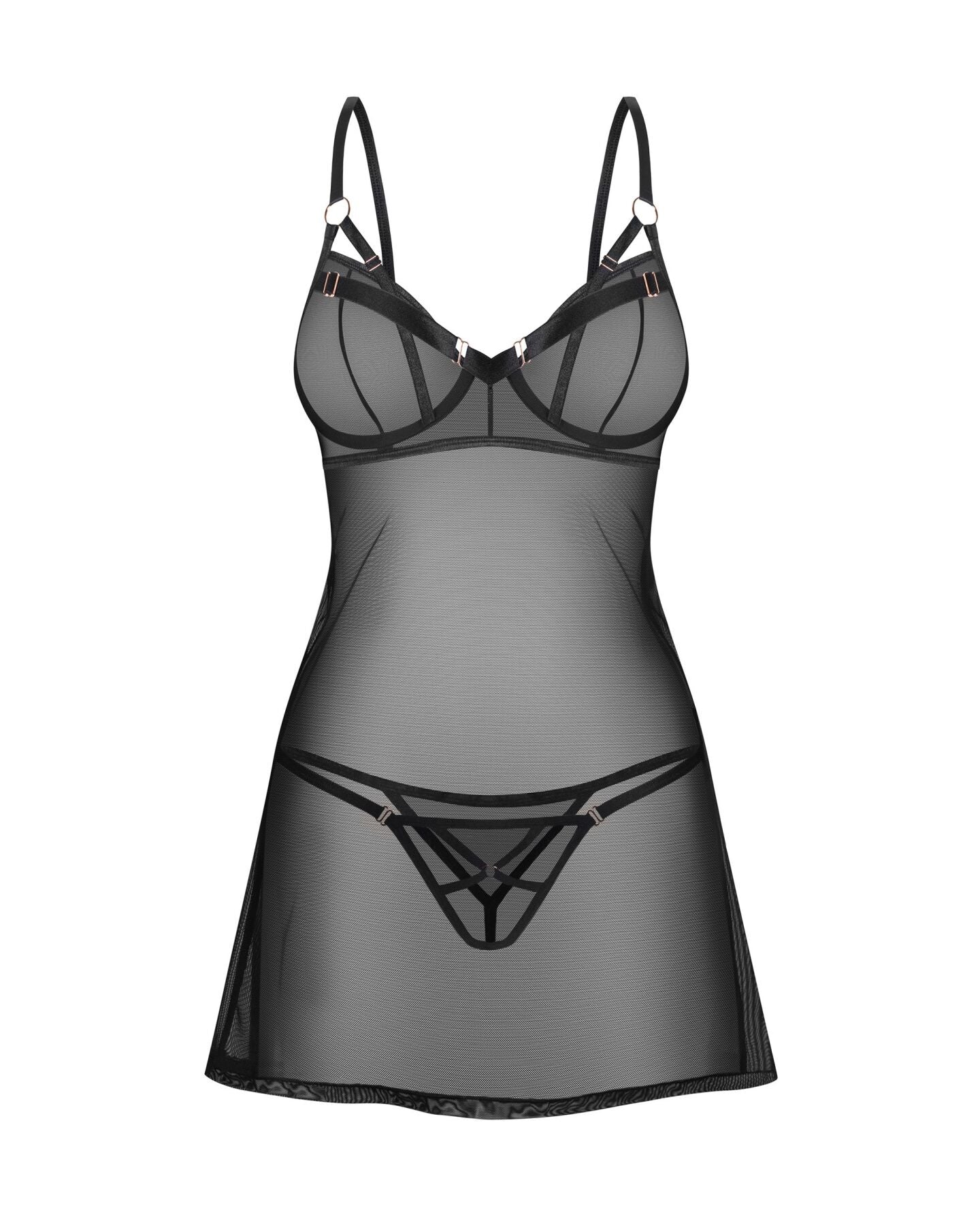 Obsessive (Польща) Сорочка Obsessive Euridia chemise & tanga XS/S