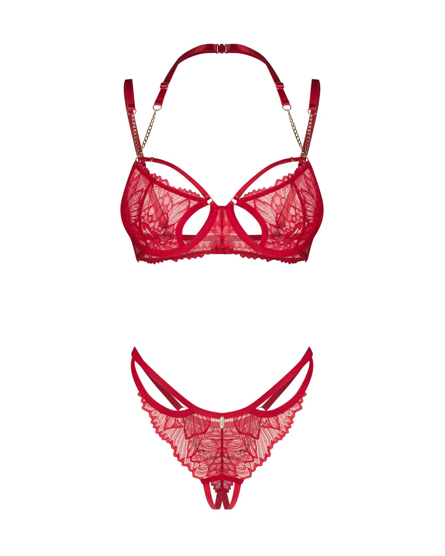Obsessive (Польща) Комплект Obsessive Matildea 2-pcs crotchless set S/M