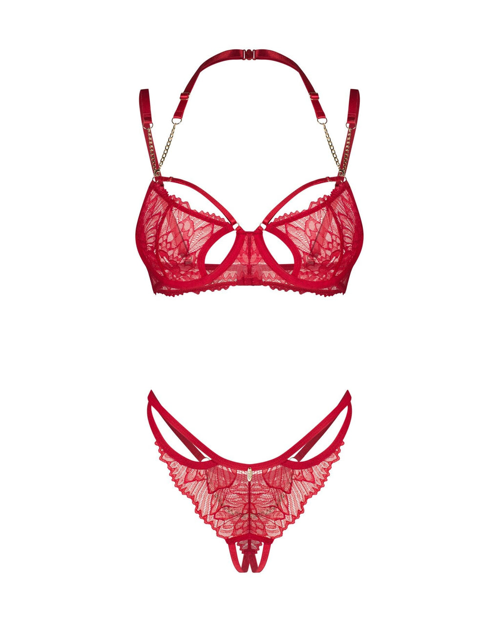 Комплект Obsessive Matildea 2-pcs crotchless set S/M