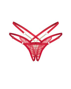 Трусики Obsessive Matildea crotchless thong 2XL/3XL