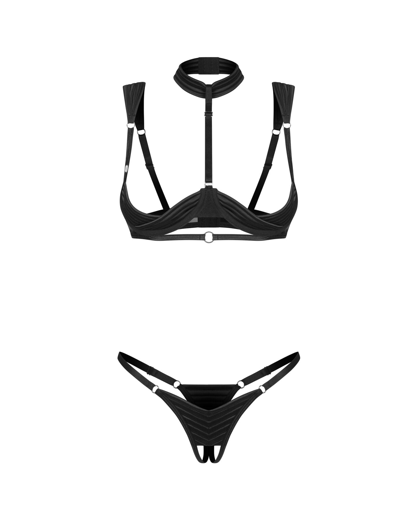Obsessive (Польща) Комплект Obsessive Roccele 2-pcs crotchless set S/M
