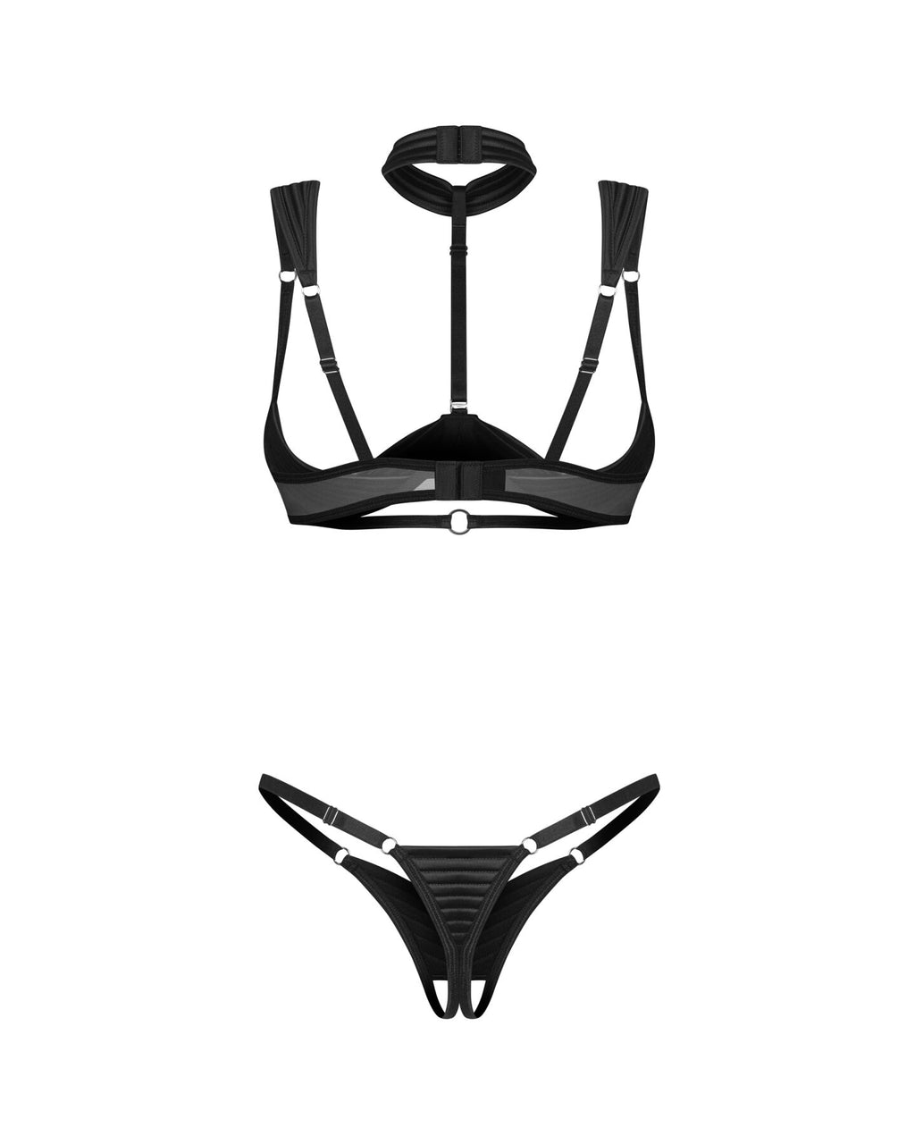 Obsessive (Польща) Комплект Obsessive Roccele 2-pcs crotchless set S/M