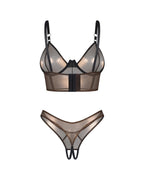 Комплект Obsessive Soranna top & crotchless thong S/M