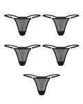 Obsessive (Польща) Набір трусиків Obsessive Violami 5-pack thong S/M