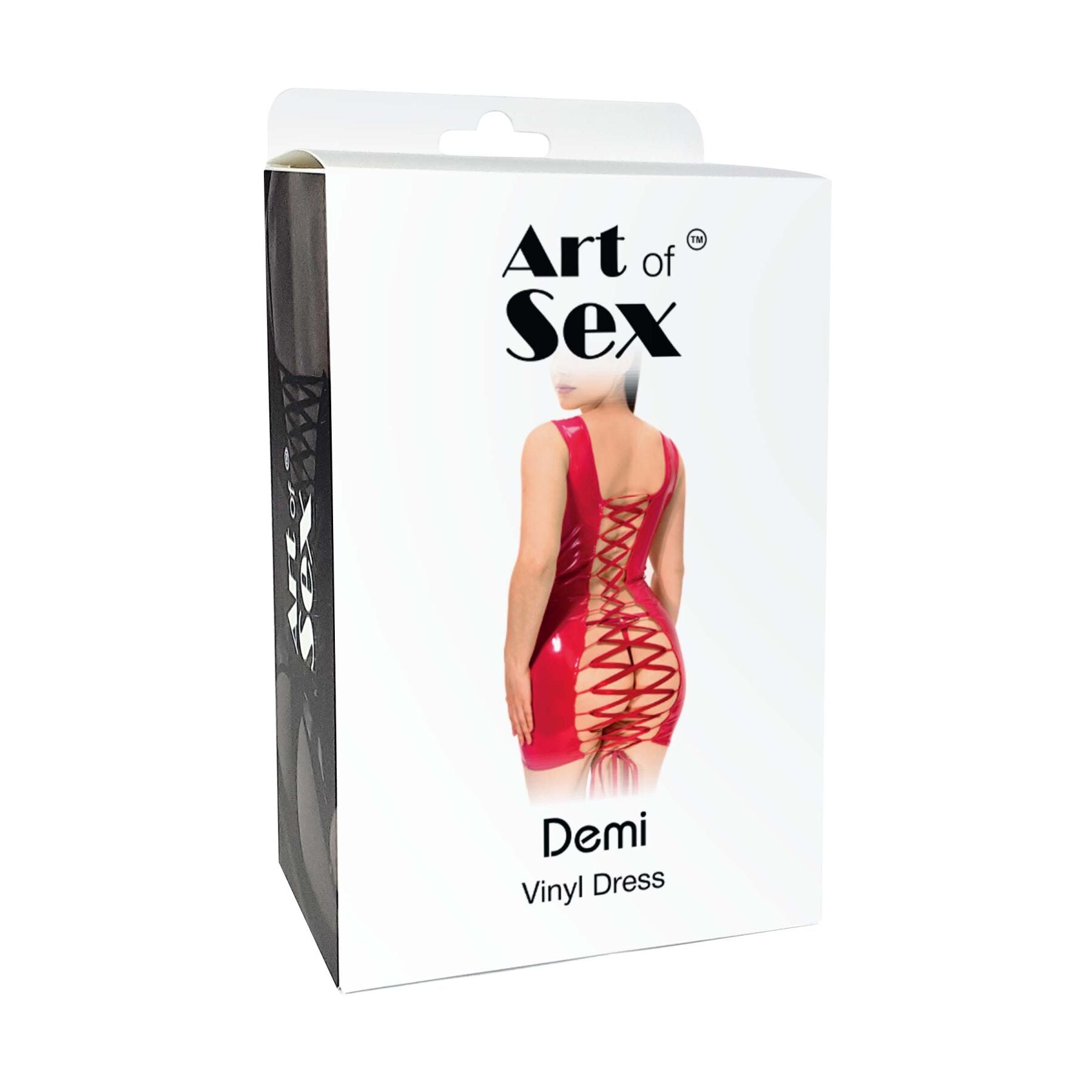 Art of Sex (Україна) Лакована сукня на шнурівці Art of Sex - Demi, колір червоний, L-2XL