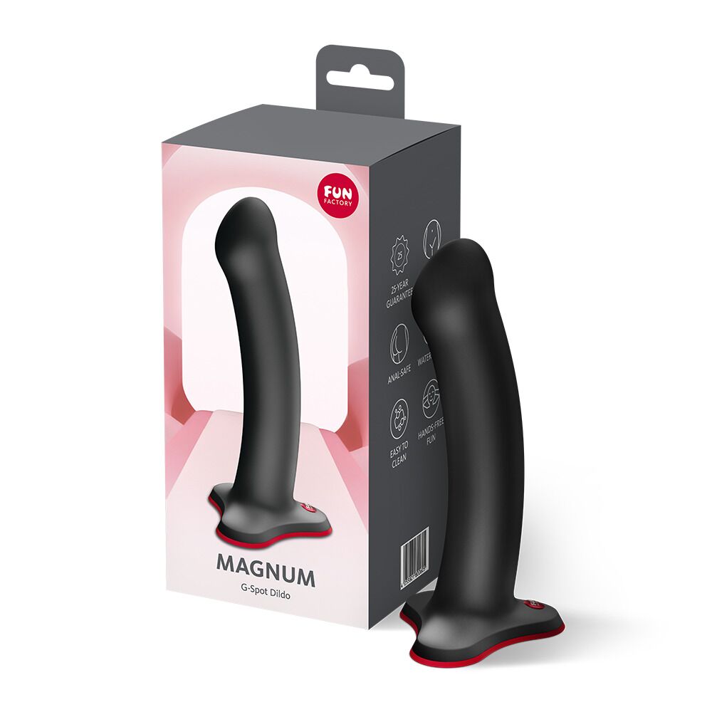Фалоімітатор Fun Factory MAGNUM Black, дуже гнучкий, довжина 18,3 см, діаметр 3,