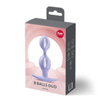Анальні кульки Fun Factory B BALLS DUO Purple, ефект вібрації, діаметр 3,2 та 3,