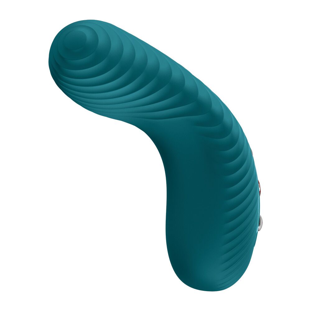 Накладний вібратор Fun Factory LAYA III Bottle Green, ефект постукування пальцем