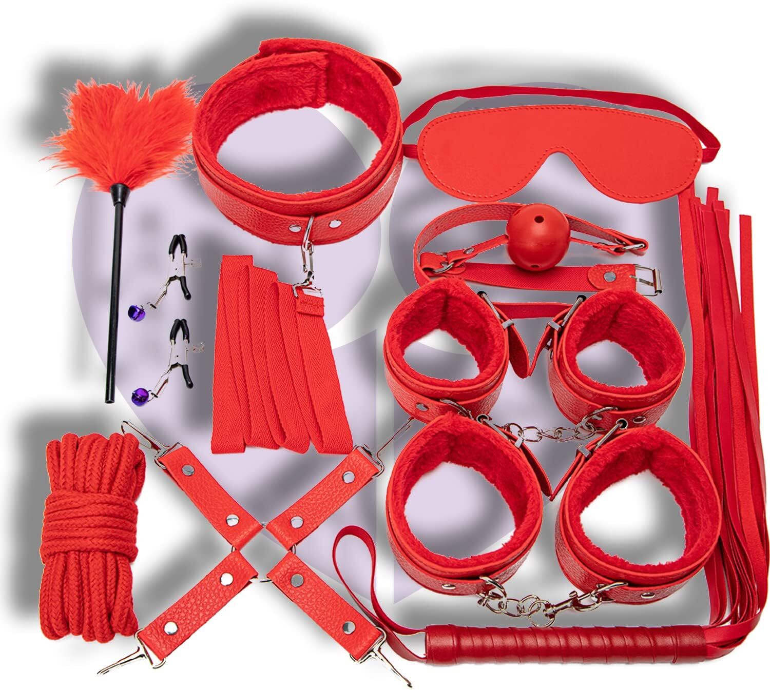 JSY (Китай) Набір для BDSM JSY KB80608 Red