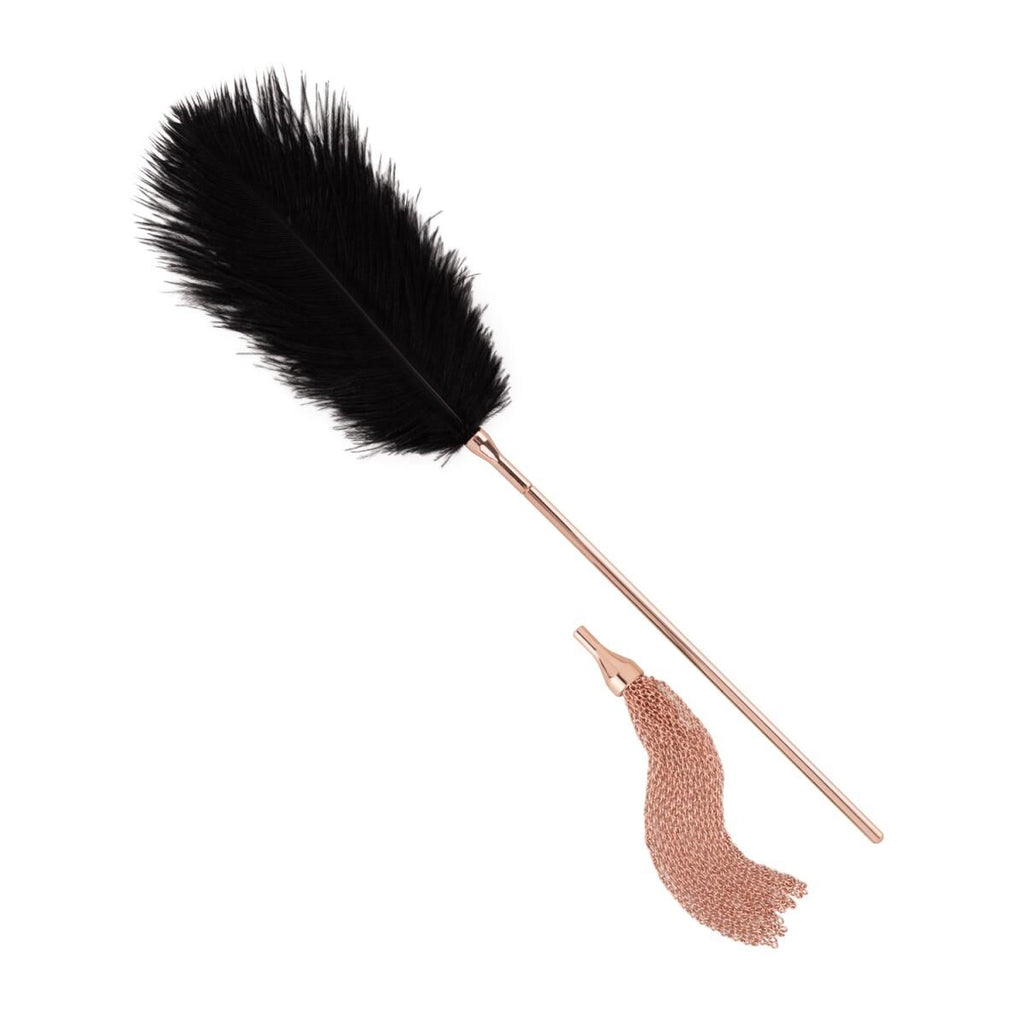 Rosy Gold (Нідерланди) Лоскітка з металевим флогером Rosy Gold - Feather Tickler & Whip