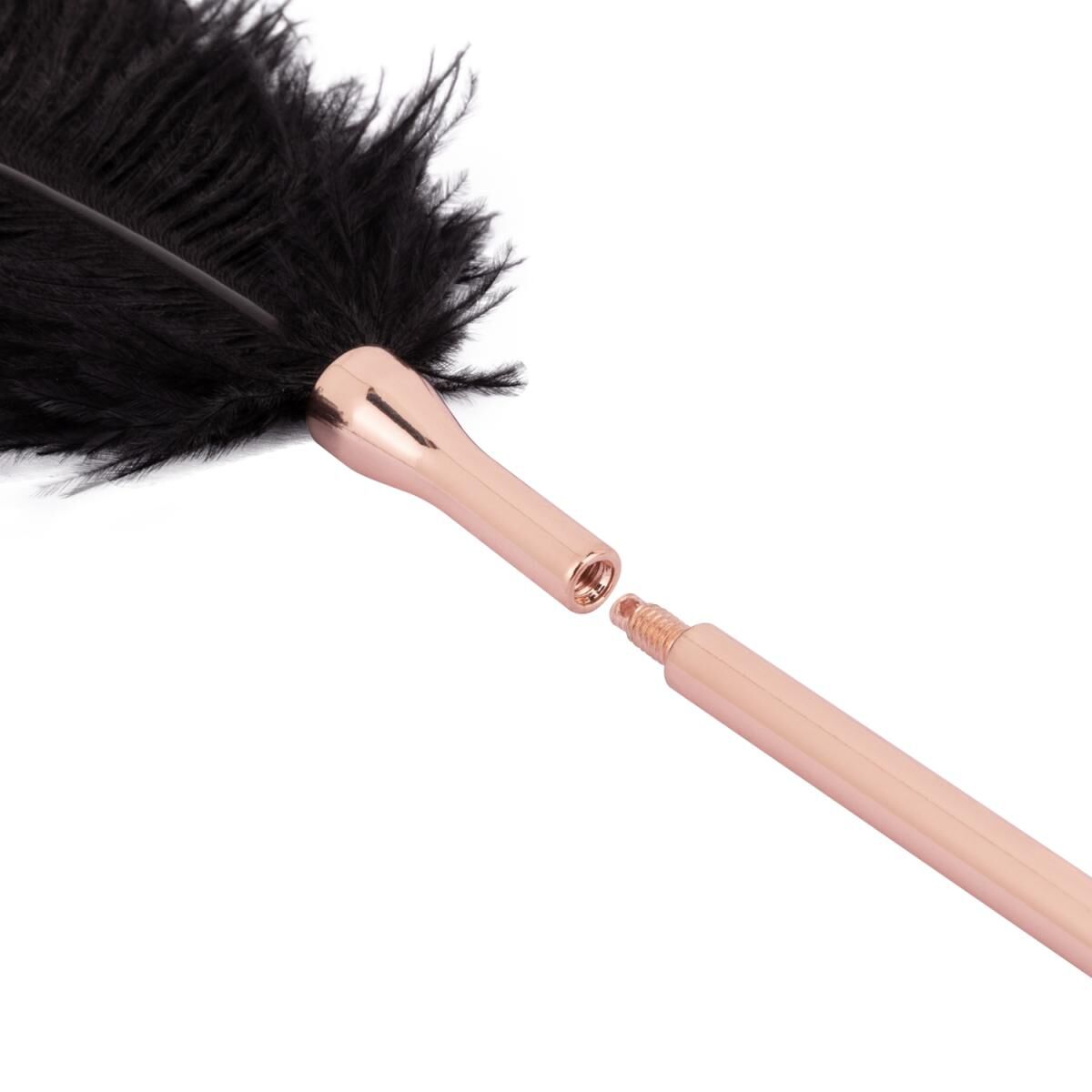 Rosy Gold (Нідерланди) Лоскітка з металевим флогером Rosy Gold - Feather Tickler & Whip