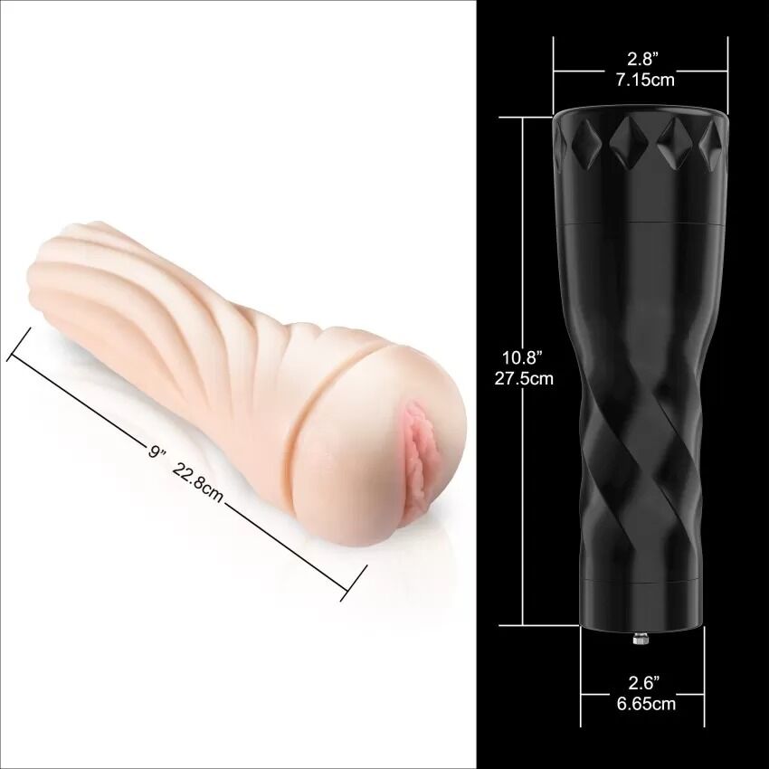 Hismith (Китай) Мастурбатор з вібрацією Hismith Male Masturbation Cup, сумісний з секс-машинами бренду