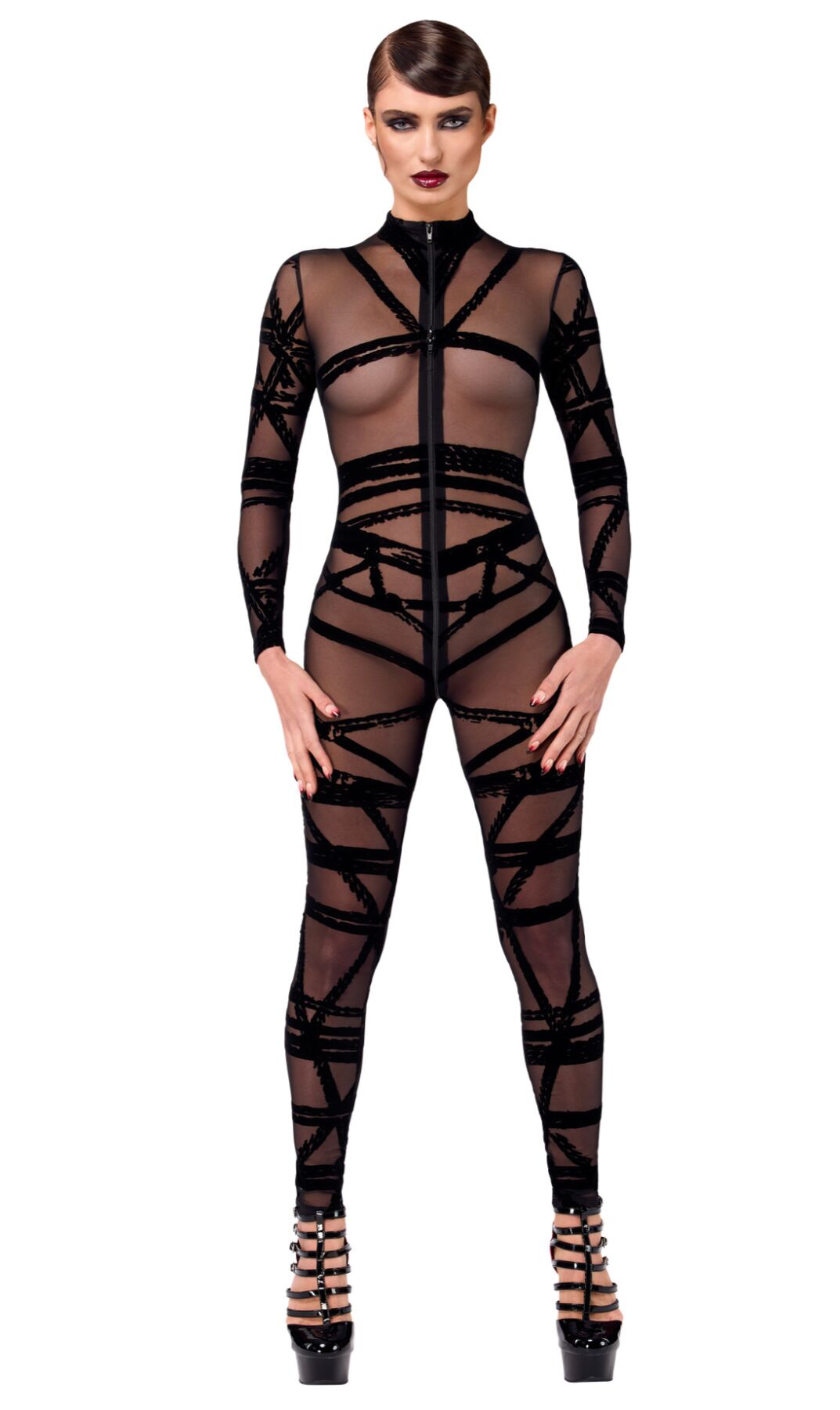 Noir Handmade (Польща) Комбінезон Noir Handmade F357 Bondesque Catsuit S