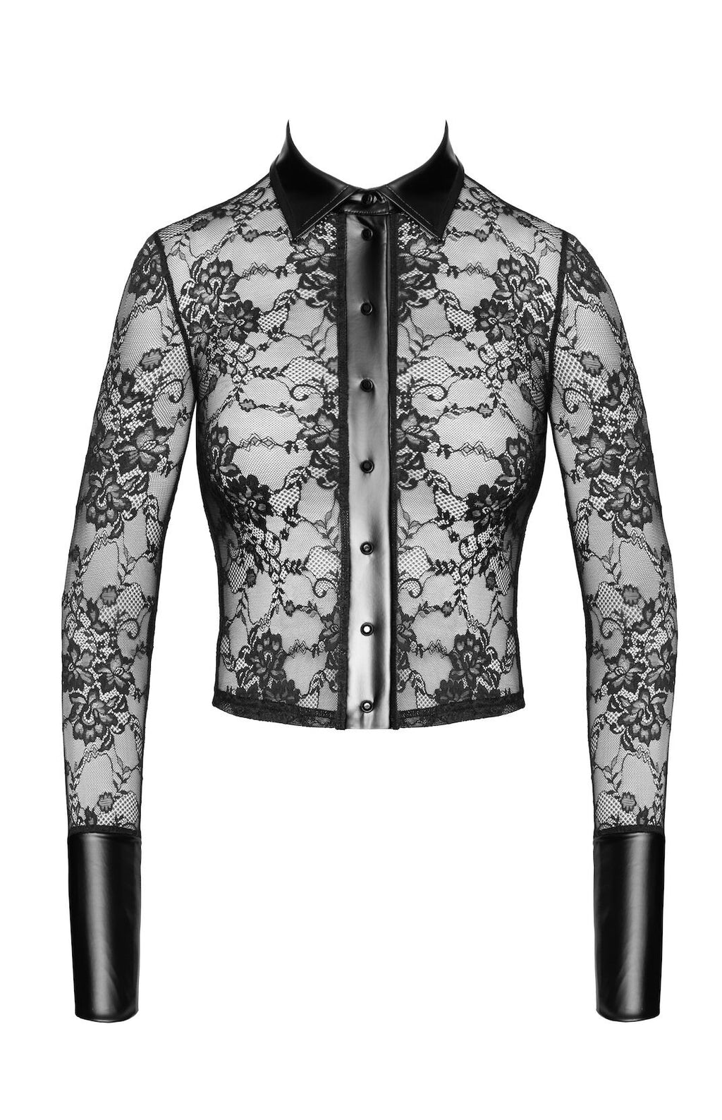 Noir Handmade (Польща) Блуза Noir Handmade F377 Noirelle Lace Button-up Shirt M