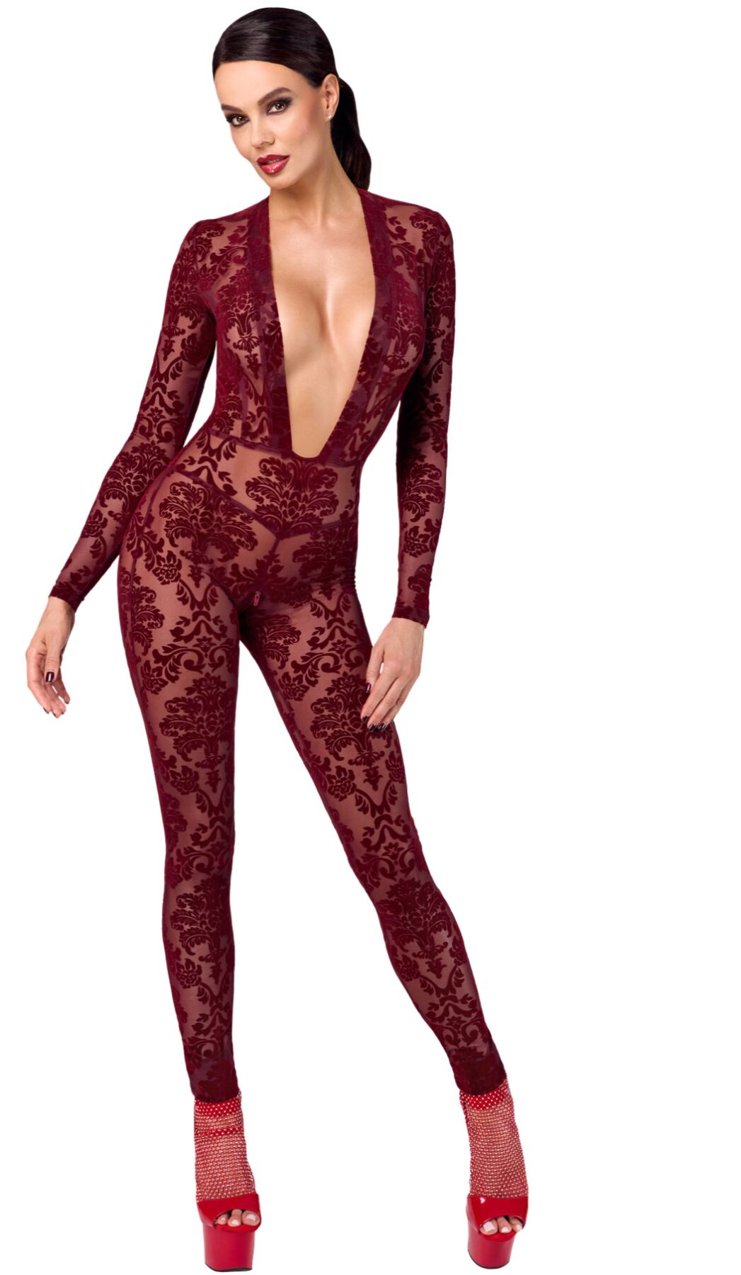 Noir Handmade (Польща) Бодістокінг Noir Handmade F382 Kink Royal Catsuit XL