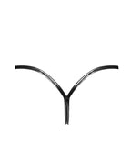 Трусики Noir Handmade P014 Dominae PVC panty with silver clasp XXL